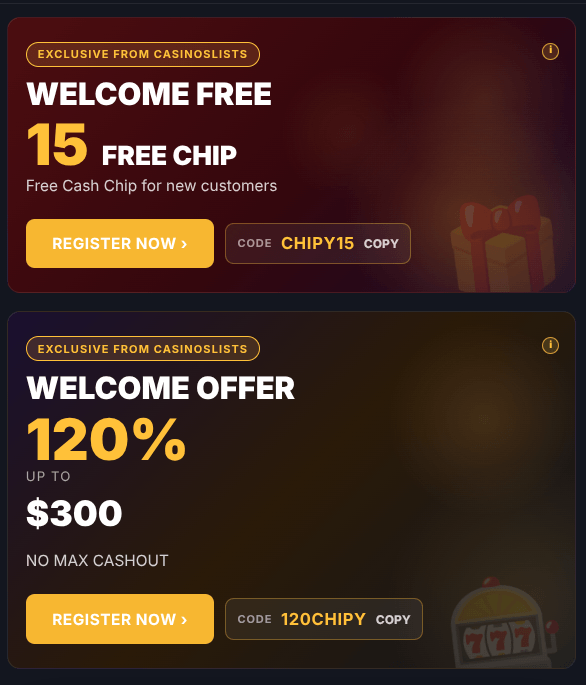 Jackoro Casino Welcome Bonuses
